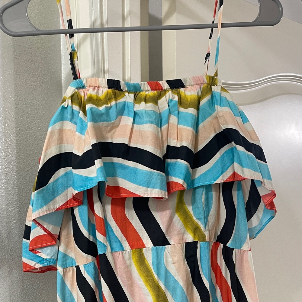 Farm Rio Sleeveless Ruffe Maxi Dress - Picture 4 of 8